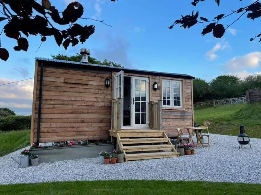 Elvan Farm Shepherd'S Hut Villa Exeter Exterior foto